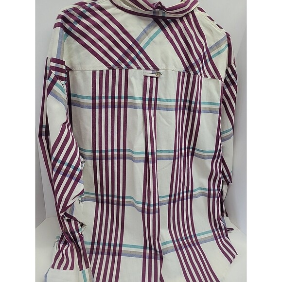 Vtg Liz Baker Women's Plus Size 22W Button-Up Blouse Rodeo Western Shirt - Picture 11 of 12